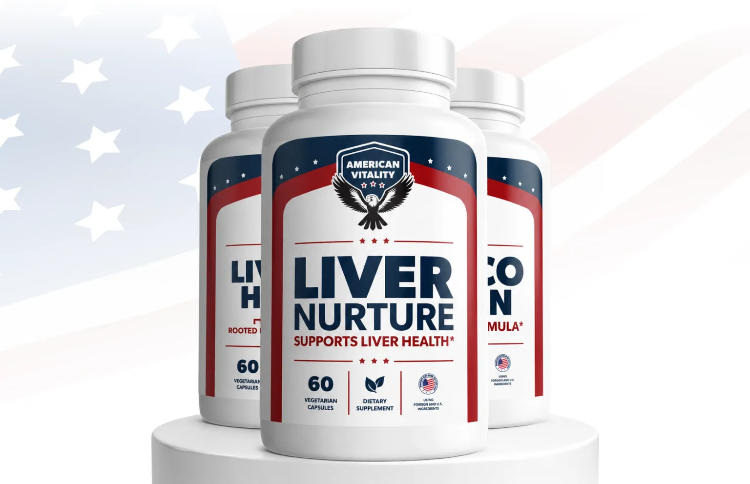 American Vitality supplement bottles