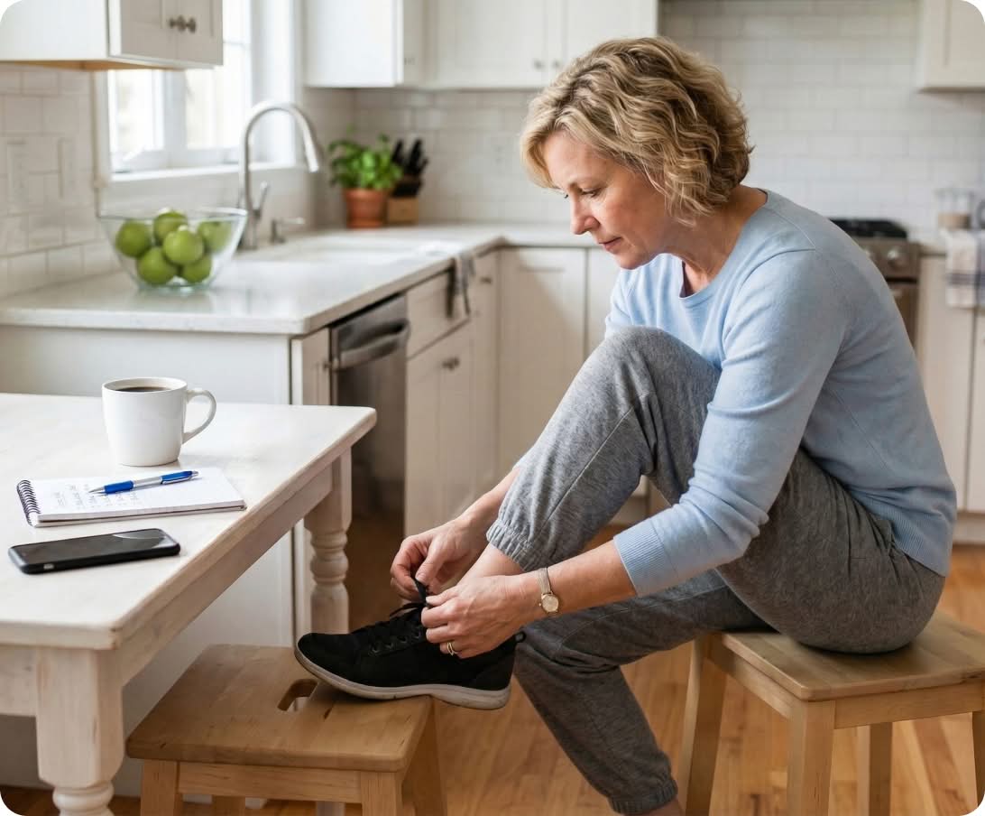 woman preparing for sport